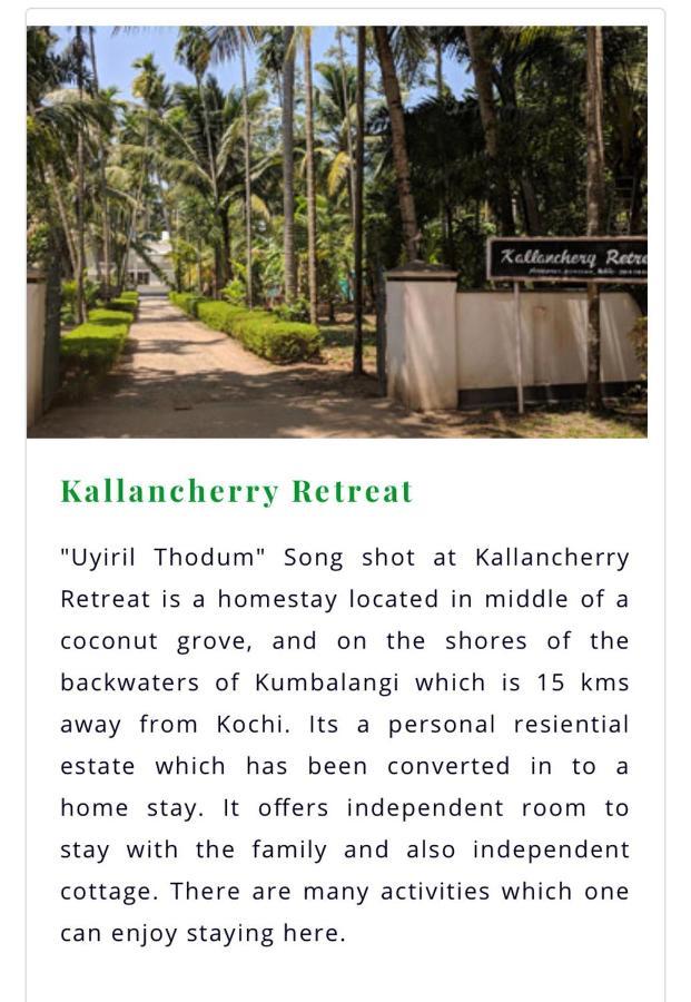 Kallanchery Retreat Kochi Zewnętrze zdjęcie